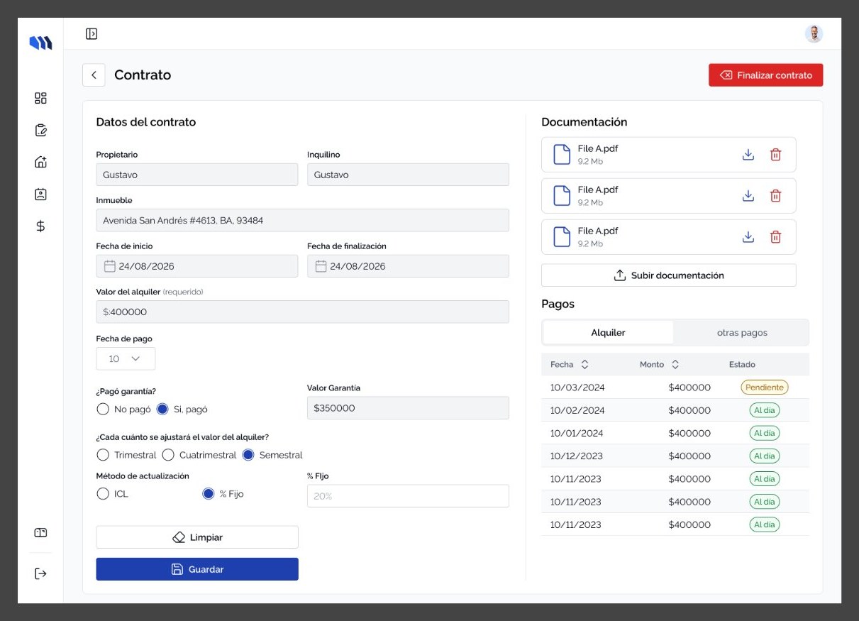 Mi Perfil, iteración anterior 1
