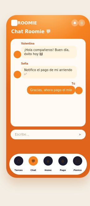 Chat de Roomie, versión corregida